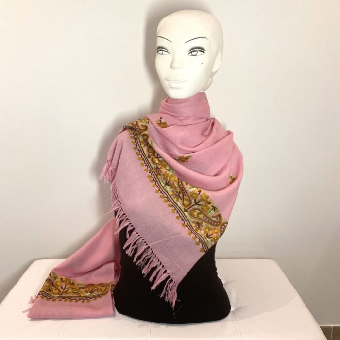 Flamingo Wool Shawl